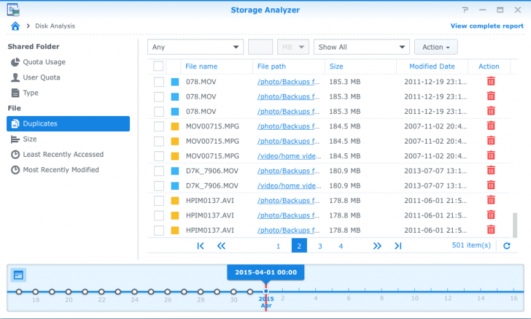 Synology duplicate file detection